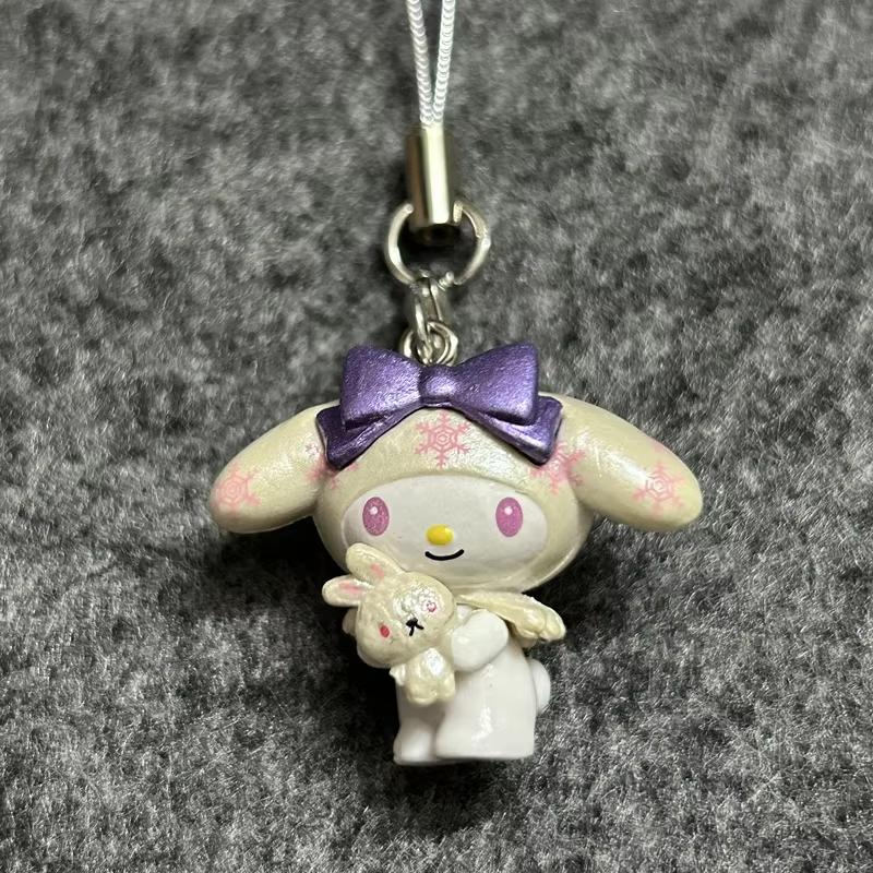kawaii Hello Kitty Toy Pendant Cute Cat Phone Case Decorative Necklace Pendant Kawaii Women Accessories Festival Gifts