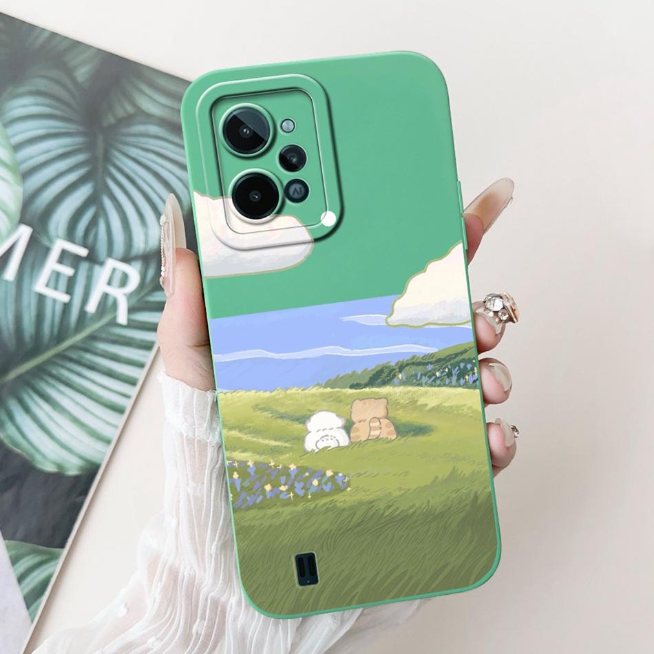 For Realme C31 Case RealmeC31 C 31 4G RMX3501 2022 Cute Cartoon Camera Protective Shockproof Soft Silicon Phone Cases