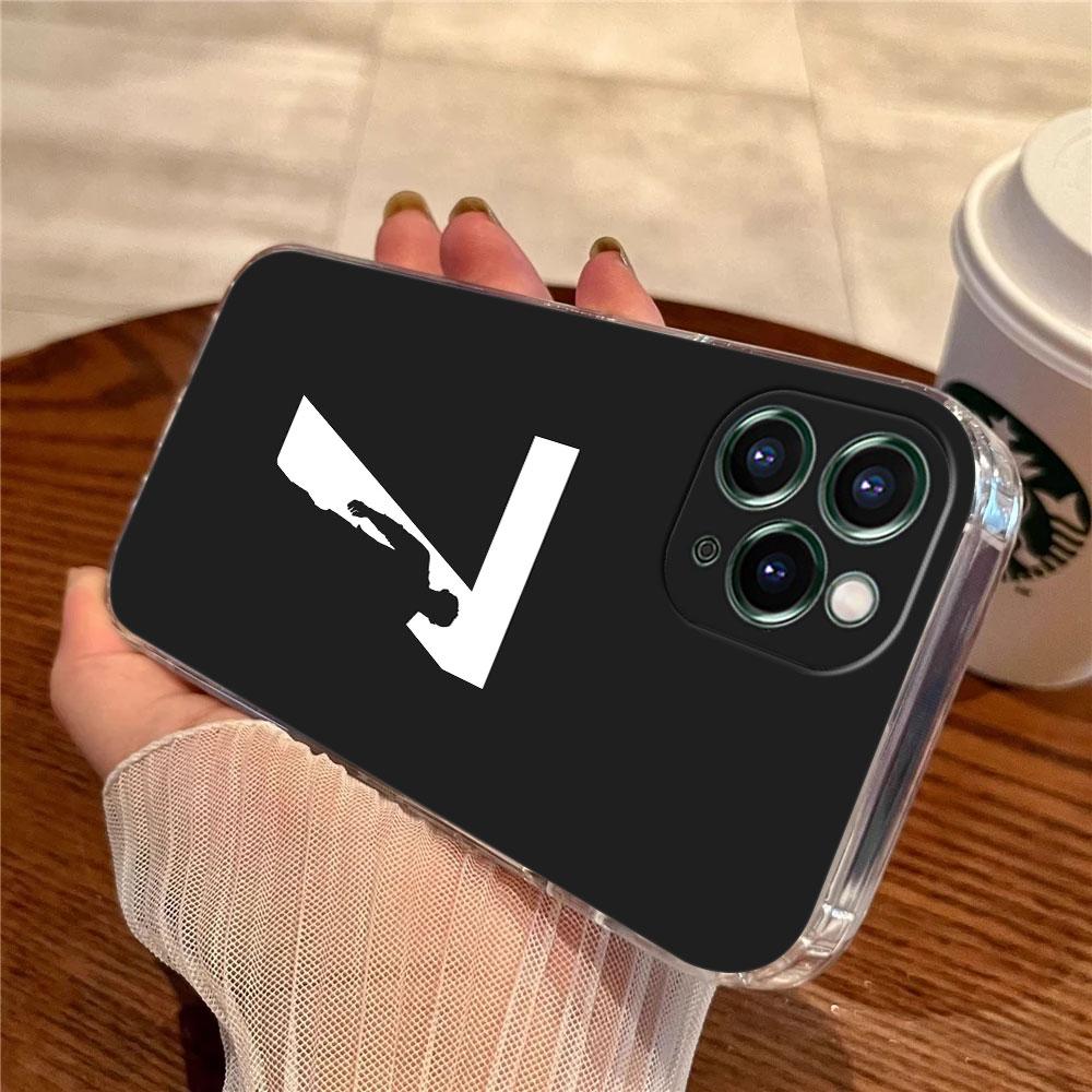 C-R-7 Dark Football Transparent Case For Apple iPhone 18 17 16 15 14 13 12 11 Pro Max 16 Plus 16E 17Air 17Pro Phone Cover Silicone