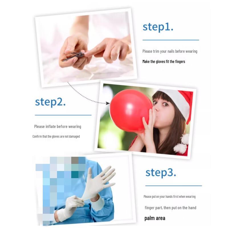 Ambicom 0762 Powder-Free Disposable Latex Gloves