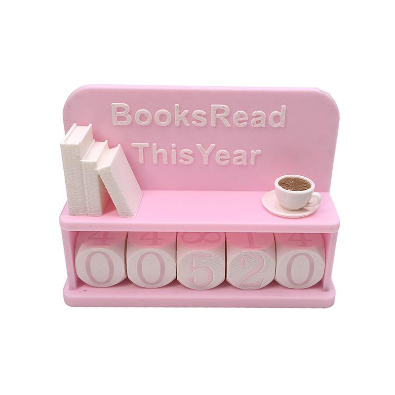 

Декор для книжкової полиці Лічильник прочитаних книг цього року, Лічильник прочитаних книг цього року, Напис «Книги, прочитані цього року», Трекер читання D