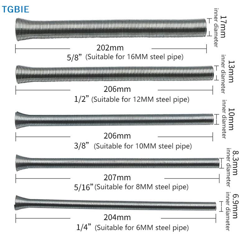 [TL][TL]5pcs/set Wire Bender Spring Benders Air Condition Copper Pipe Outside Pipeline Bender Tube Pipe Tool