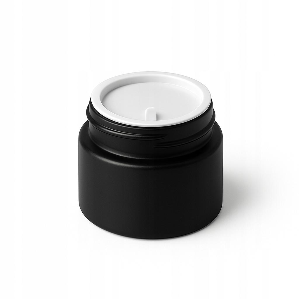 Jar Small Jar Black Matte Glass 10G For Cream Balm Cosmetics Ointment Gel
