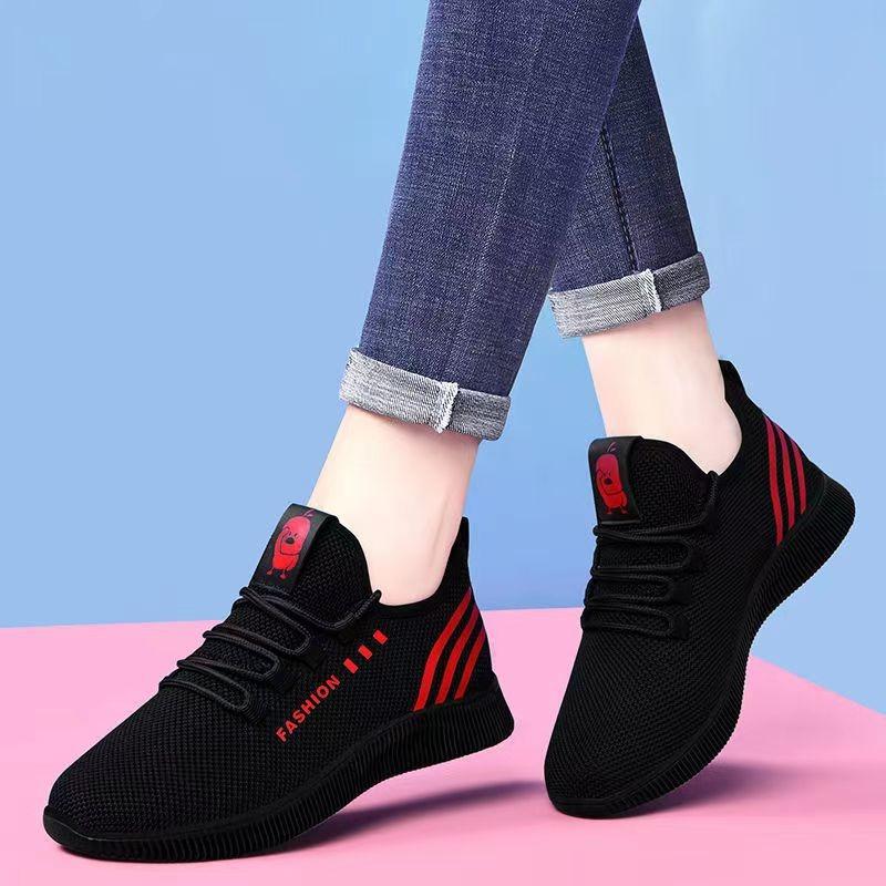 New Lace-up Women's Sneakers Breathable Casual Soft-soled Comfortable Student Shoes Lightweight Running Shoes