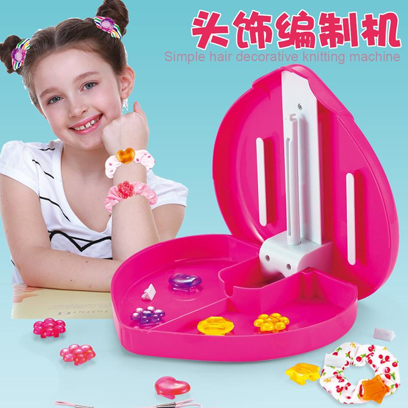 Diy Homemade Headgear Weaving Machine, Headgear Rubber Band Dress Up Jewelry Girl Play House Toy