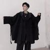 TOWYYO Poncho Einfacher Dolman-Umhang mit Ausgestellter Mehrlagiger Fleece Plus Harajuku und Modern Schmeichelhaft für und Winter Herren-Hoodie, Farbe, Kapuze, Ärmel,