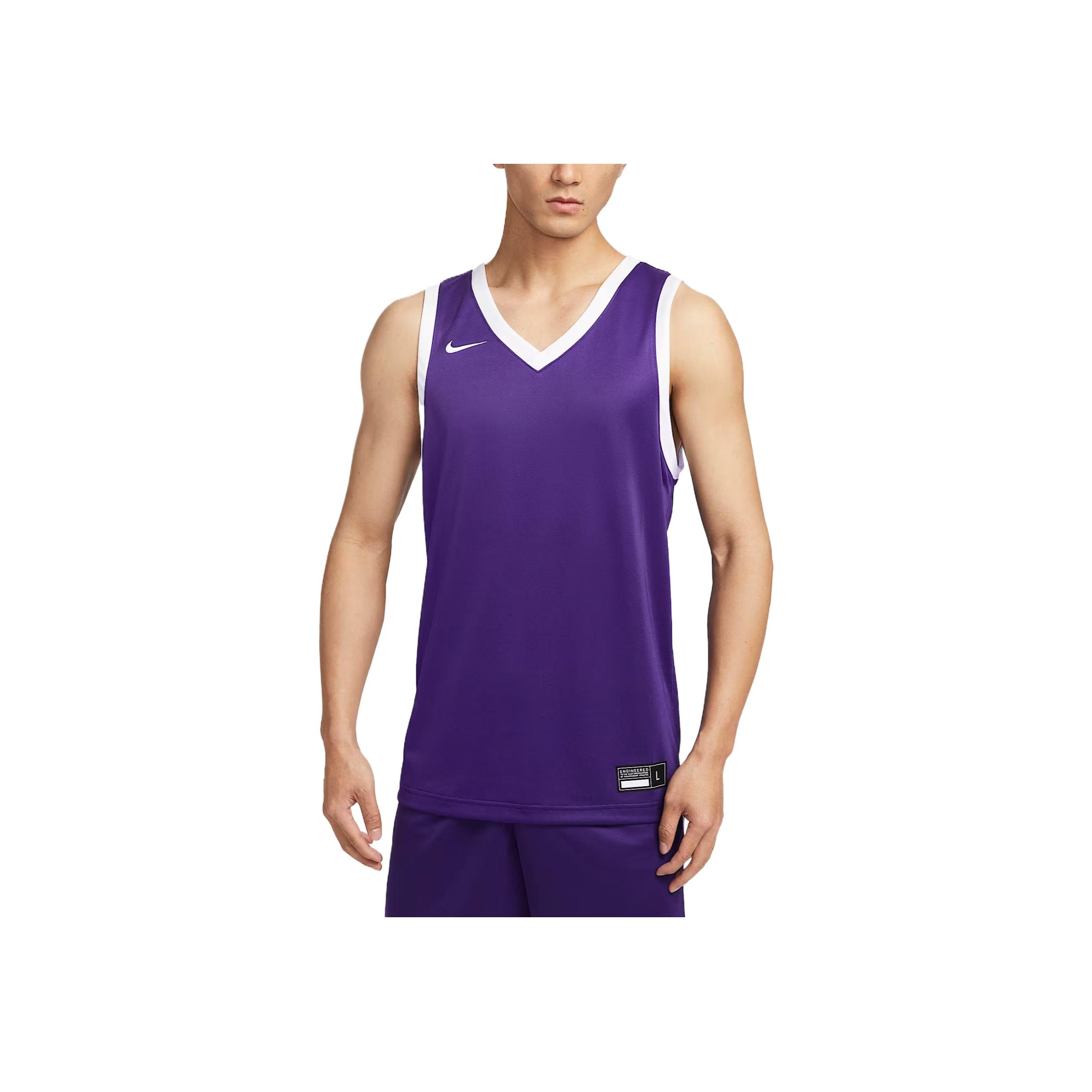 

Nike Dri-Fit Stock Crossover Fashion Simple Beautiful Trendy Quick-Dry Basketball Vest Men Vests Purple IB8638-547 S