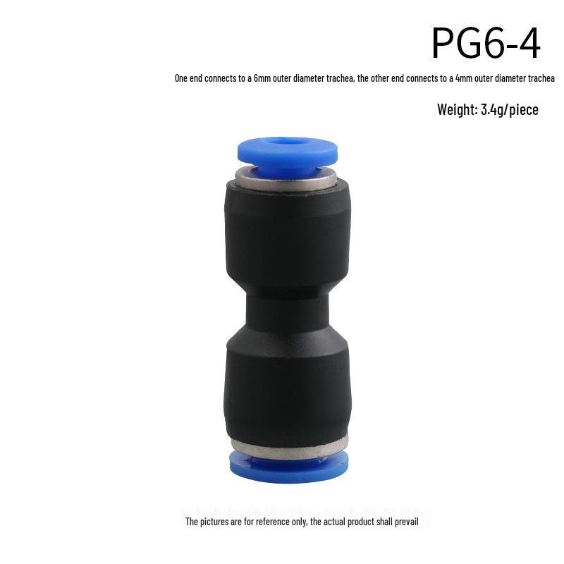 High-Pressure PE Tee & Reducer Pneumatic Quick-Fit Fittings for Air Pipe
