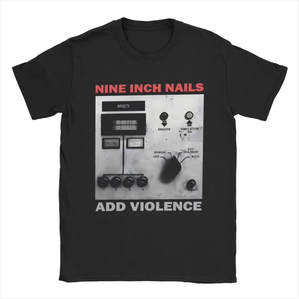 

Nine Inch Nails NIN Мужские и Женские Футболки с Принтом Crazy Tees Короткий Рукав Круглый Вырез Мужские Футболки Чистый Хлопок Летняя Одежда L