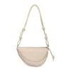 Fashionable Genuine Leather Cow Horn Bag, Crossbody Women's Bag, Versatile Commuting Bag, Top Layer Cowhide Dumpling Bag, Shoulder Bag
