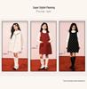 Tao Town Girls' Autumn/Winter Fashion Fleece Vest & Skirt Set - New Year Outfit