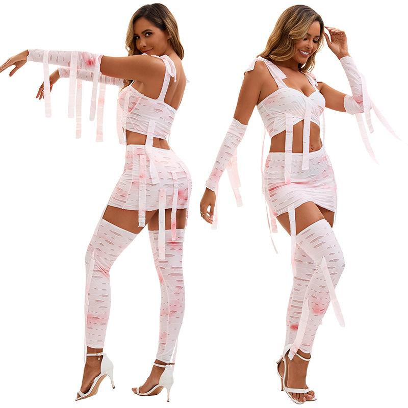 Girls Halloween Mummy Costume Party Cosplay Clothes Stage Costumes Women's Clothing
