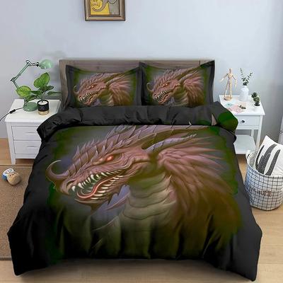 Drachen Bettwäsche Set Jungen Mädchen Einzelbett Queen Size Bettbezug Kissenbezug Bett Jungen Erwachsene Mode Heimtextilien