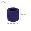 PATIKIL Sports Wristband 8x5cm 2pcs Cotton Terry Cloth Absorbent Sweatband
