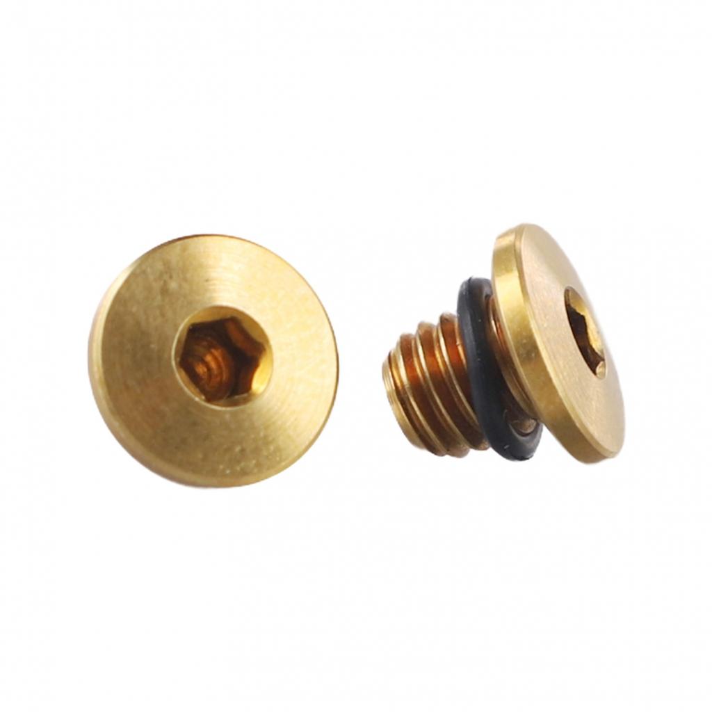 High Performance Bicycle Bleed Screw Kit 2pcs with O Rings for Brake Systems
