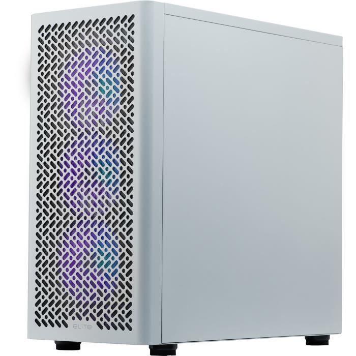 Boîtier PC - COOLER MASTER - Elite 502 - Blanc - Tour midi - ATX