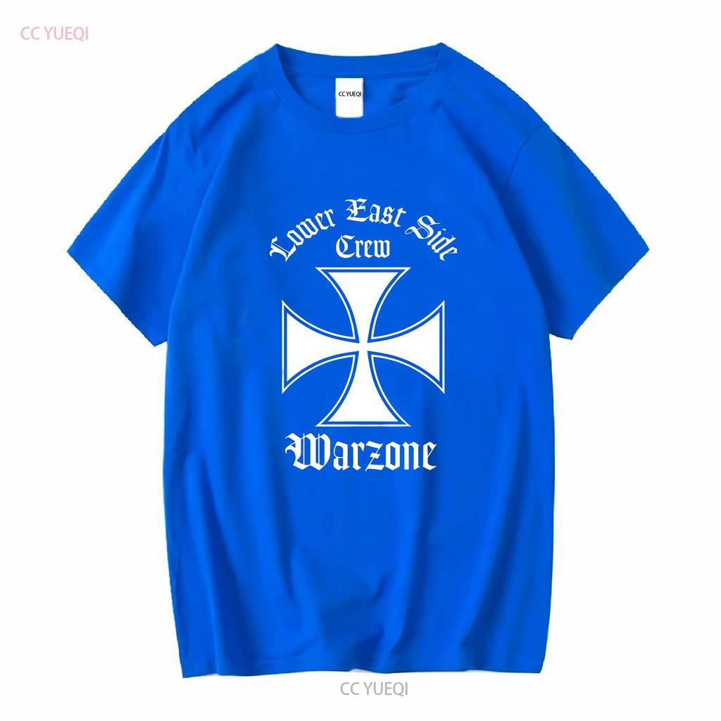 Seltenes Vintage 90er Warzone Lower East Side Crew T-Shirt NYHC Punk Hardcore XL vintage Gewaschene Grafikdesigner Kleidung Mode