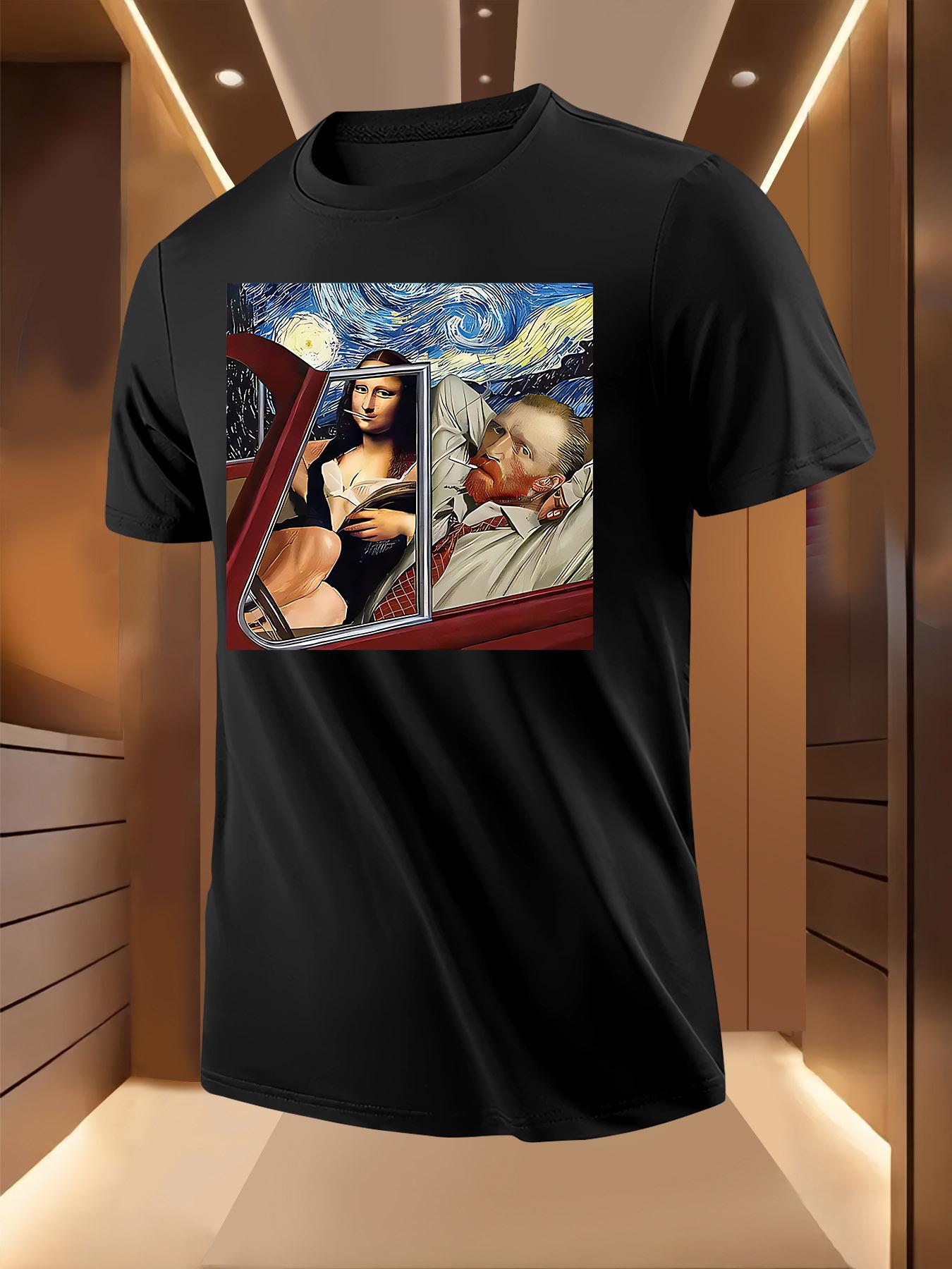 Art Print Tshirt - Breathable Lightweight Polyester XL