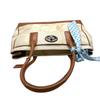 Used COACHHandbag white/Brown Canvas/leather Women