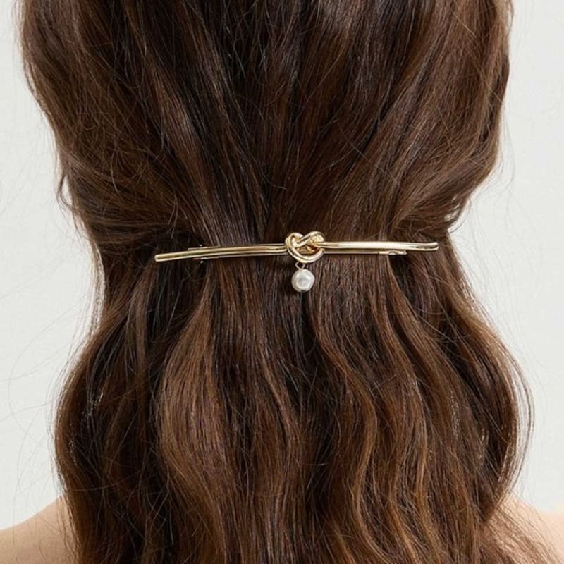 

Jean Paul Clarisse Pretzel Metal Pearl Auto Pin JP-24-407AB Silver