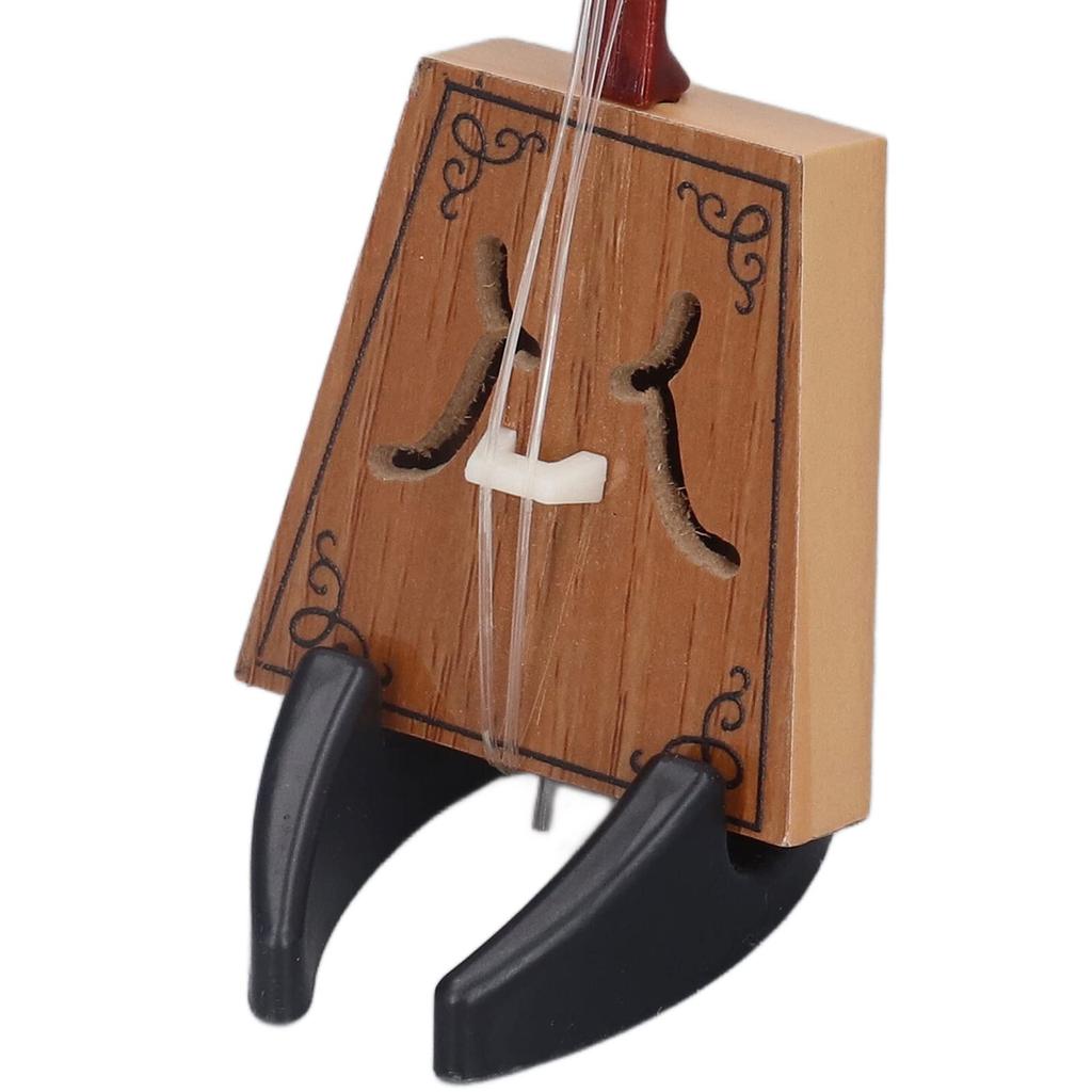 Miniature Morin Khuur (horsehead fiddle) model, Chinese musical instrument, educational toy with stand, perfect for birthdays, Christmas, and New Year