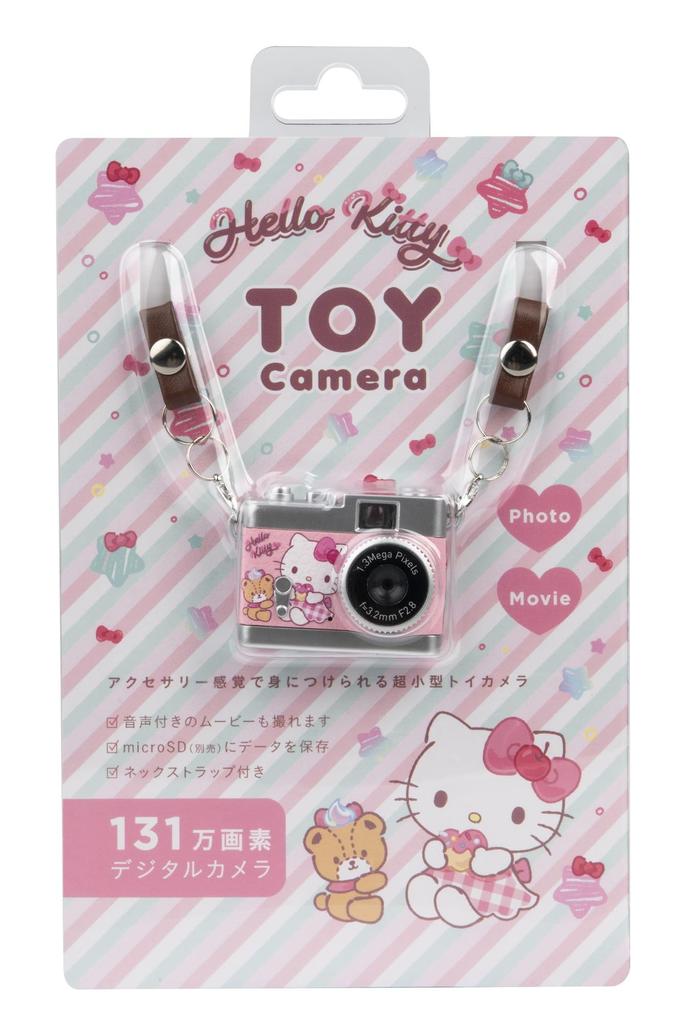 Kenko Digital Toy Camera, Sanrio Characters Sweets Hello Kitty, 1.31 Megapixels, Photo and Video Recording, MicroSD Card Slot, 481035