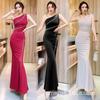 Evening Dress Women's New Autumn Clothing High-end Celebrity Temperament Women's Clothing Thin Sleeveless Dress Long Skirt Autumn