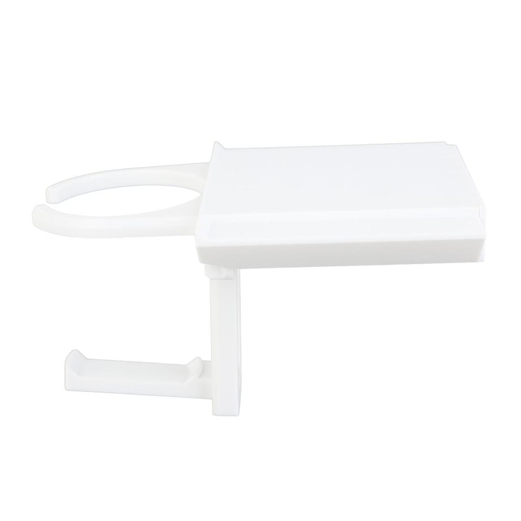 Desk Cup Holder ABS Fold Out Under Desk Water Bottle Stand Headphone Hanger with Double Sided Adhesive for Home Office