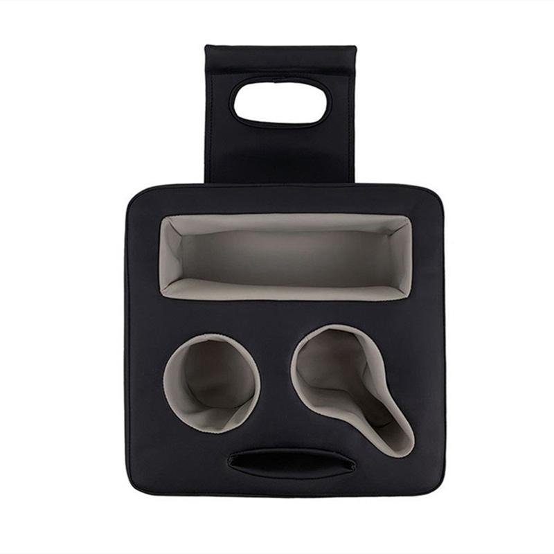 Backseat Cup Holder For Car, PU Cup Holder For Couch Sofa Bed, Car Cup Holder For Back Seat Tray Organizer