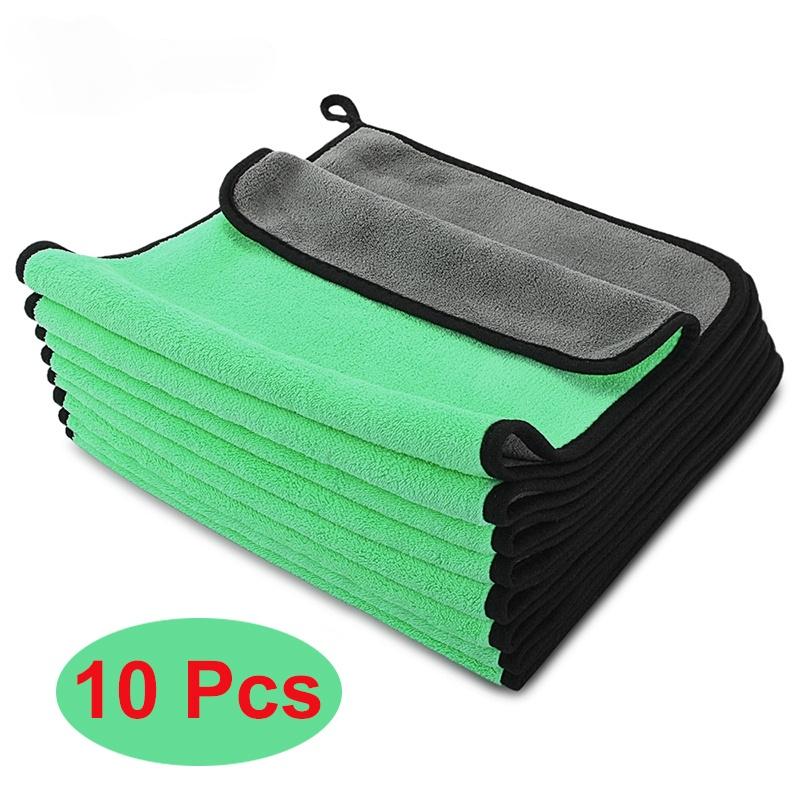 

30x30/40/60CM Car Wash Microfiber Towel Car Cleaning Drying Cloth Hemming Car Care Cloth Detailing Car Wash Towel Car