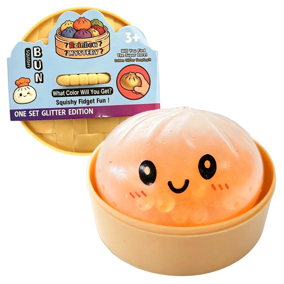 Nieuw Reuze Squishies Dumpling Broodje Speelgoed, Langzaam Rijzend Sprankelend Dumpling Drukbal, Stress Verlichtend Rusteloosheid Speelgoed