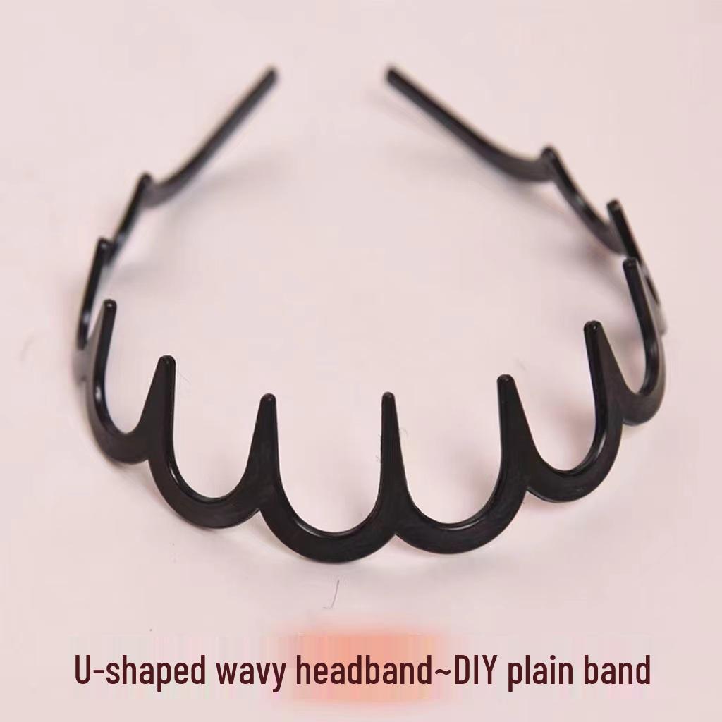 

Женская повязка на голову с зубчиками в корейском стиле 2025 года - Универсальный летний аксессуар для волос для умывания и прогулок.