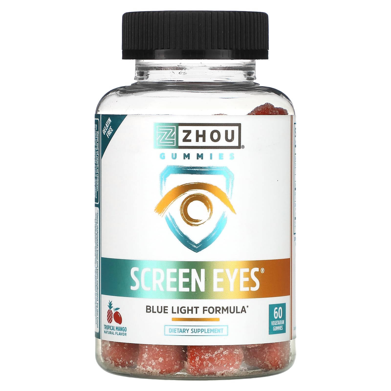 

Screen Eyes, Tropical Mango, Veggie Gummies, 60 Pieces