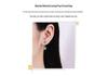 Elegant Sterling Silver S925 Diamond Stud Earrings with One Carat Zirconia Tassel and Four-Prong Design.
