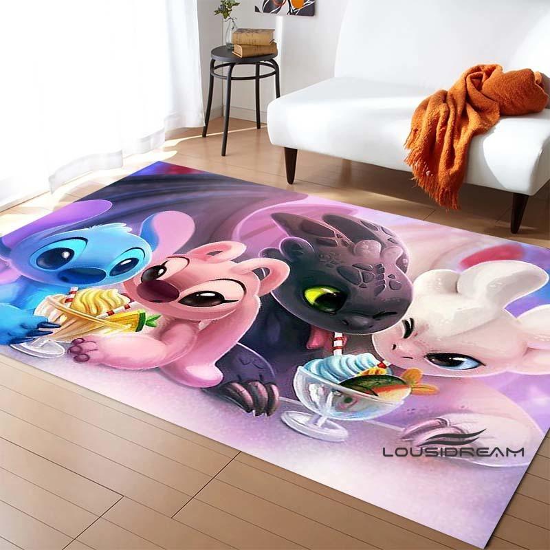 3DHow to Train Your Dragon themed printed rug, suitable for living rooms, bedrooms, sofas, balconies, gardens, etc. Large-sized