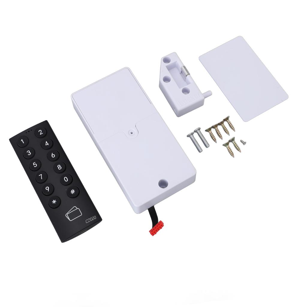 Skåplås Lösenordslås Smart Känslig Pekknappsats Elektroniskt Lådlås med Kort för Skåp Garderob Arkivskåp