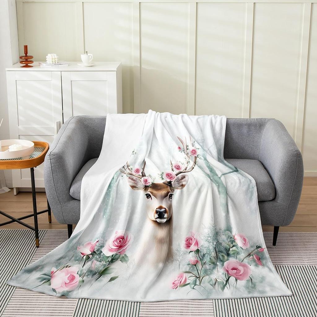 Snowman Winter Holiday Throw Blanket Festive Design for Living Room Decor Gift for Her CozyStyle180x250
