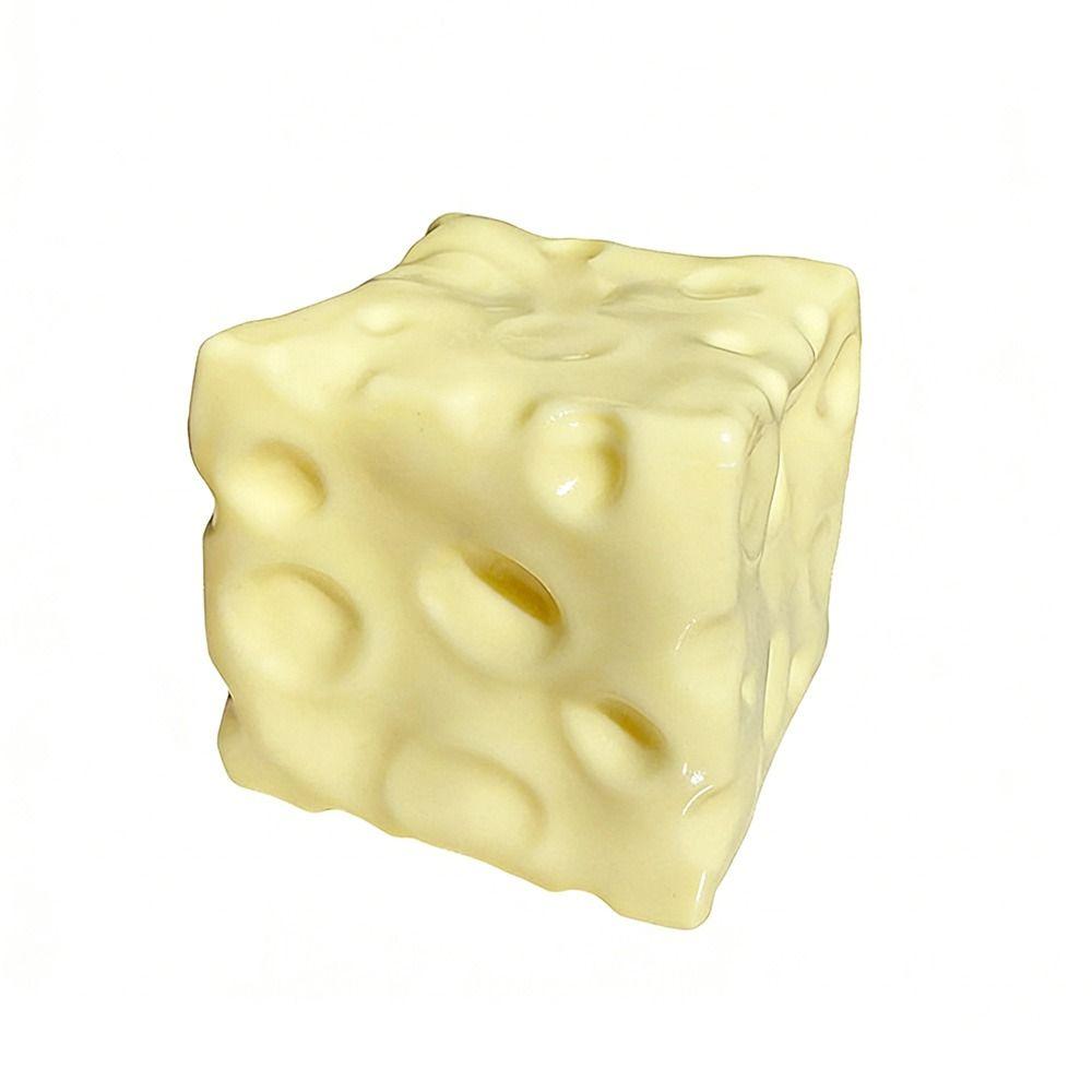 Shapeable Cheese Pinch Non-Bounce Anti-Stress Cheese Squeeze Fidget Squishy Texture Asmr Sensory Stress Stress Relief