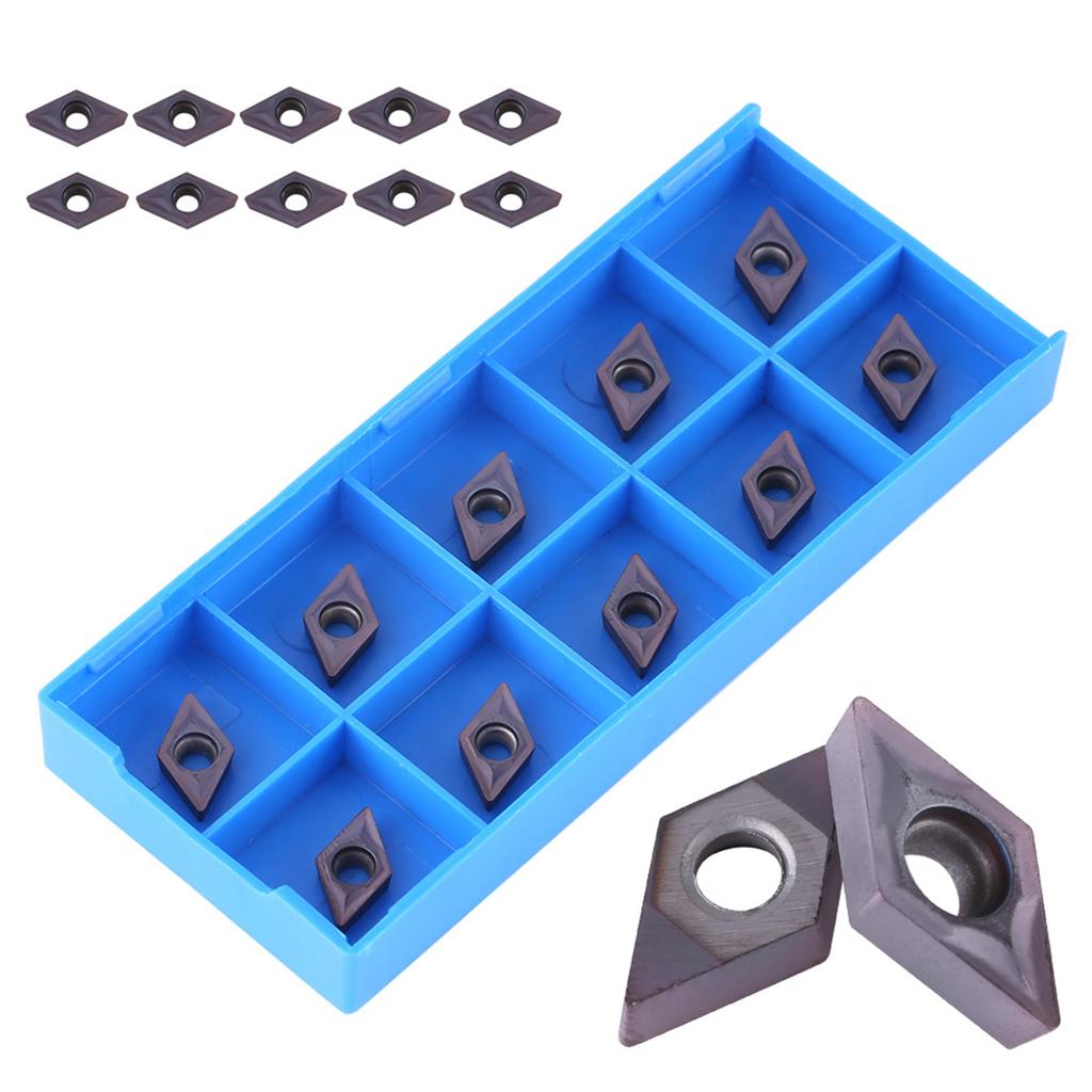10pcs CNC Carbide Tips Inserts Blade Cutter Lathe Turning Tool With Box