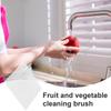 Niesel Vegetable Washing Brush, Vegetable Scrubber - Fruit Kitchen Scrubber Brush, High-Density Bristles, Multi-Function Vegetable Brush Scrubber for