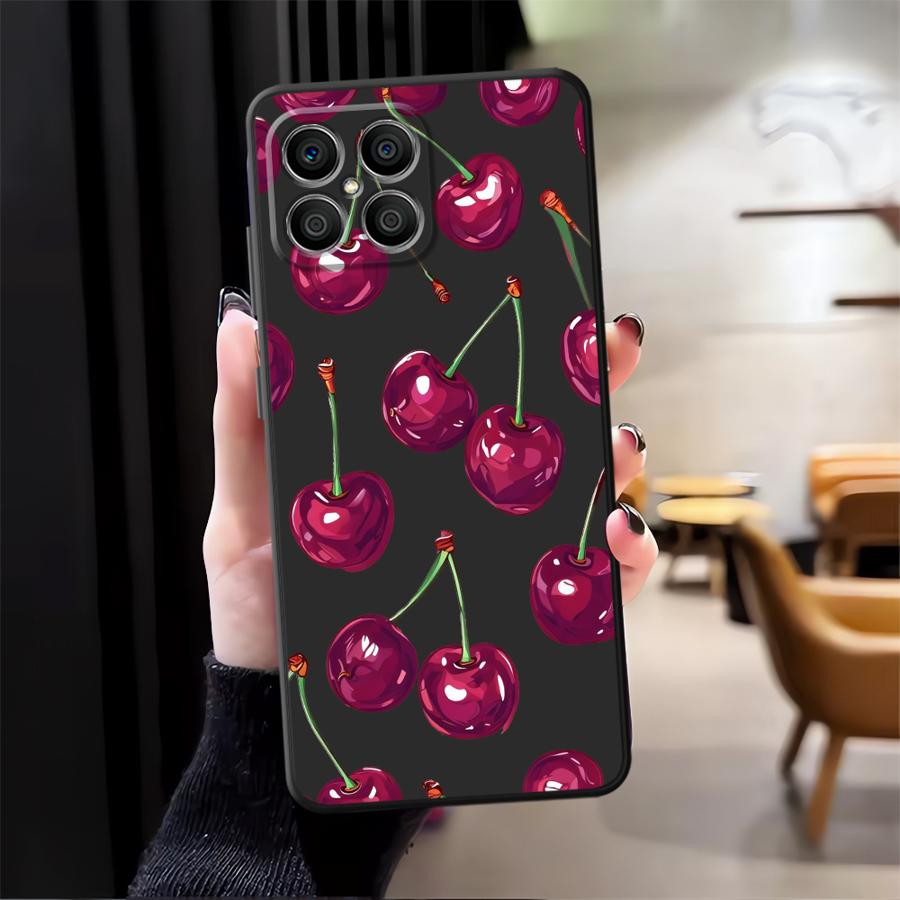 

Чехол для Honor X6 Magic5Lite X5b 200 400 Lite 8X X8 70 X7 X9a 90 Funda Чехол для телефона Фрукты Вишня Honor 8X