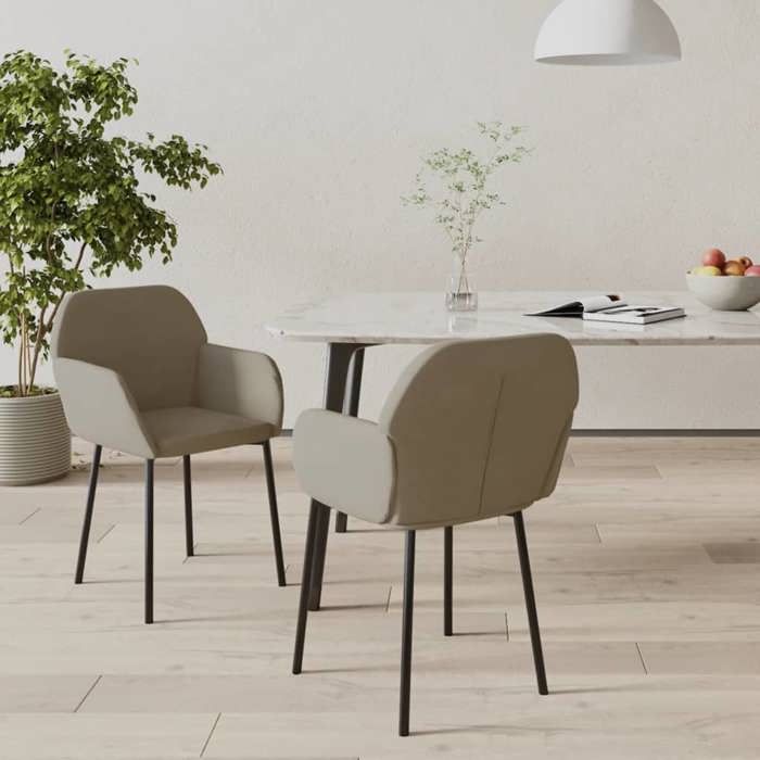 VidaXL 2× Chaises de Salle à Manger Sièges de Cuisine Fauteuils de Salle à Manger Chaises à Dîner Meubles de Cuisine 344701