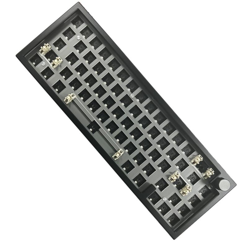 LMK66 Mechanical Keyboard Kit Convenient Switches Replacement 3Modes BT5/2.4Ghz/UsbC Hot swappable Backlights