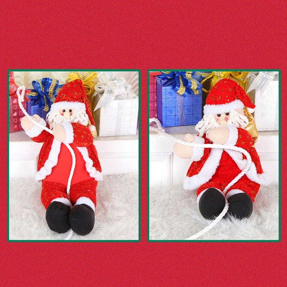 Merry Christmas Cartoon Hanging Plush Doll Toy Santa Doll Pendant Santa Claus Tree Ornament