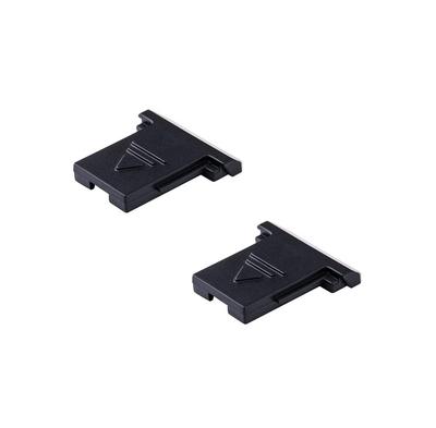 JJC Blitzschuhabdeckungen für Canon EOS R und Schwarz (Satz 2) RP, 5DM4, 5DM3, 6DM2, 80D, 70D, 9000D, Kiss, X10, X9i, X9, X90, (VJJC-HC-C-2)