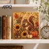 Farmhouse Autumn Decorations Faux Pearl Painting Kit Fall Theme Art DIY Kit for Pastoral Style Project Adults Fox Pumpkin 3D Craft Set Thanksgiving