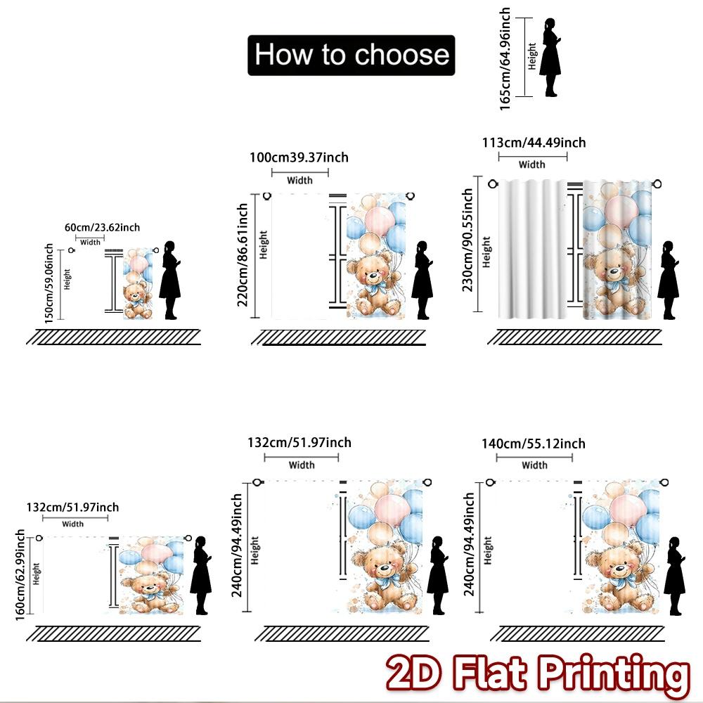 2D Flat Photography Backdrop Photography Backdrop Birthday with Balloons 100% Polyester Festive Wall Decor for Suitable for