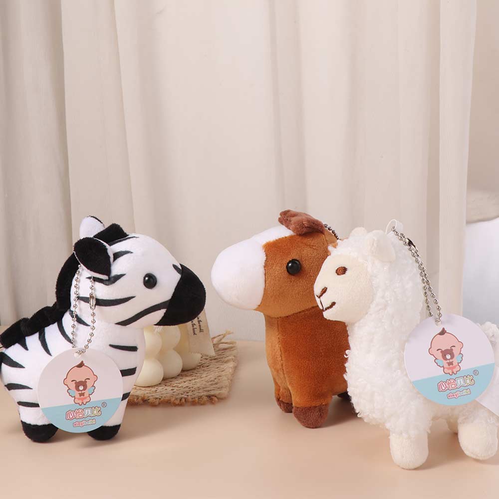 Pferde Plüsch Giraffe Anhänger Stofftier Esel Kleine Puppe Pferd Schlüsselanhänger Geburtstag Weihnachten