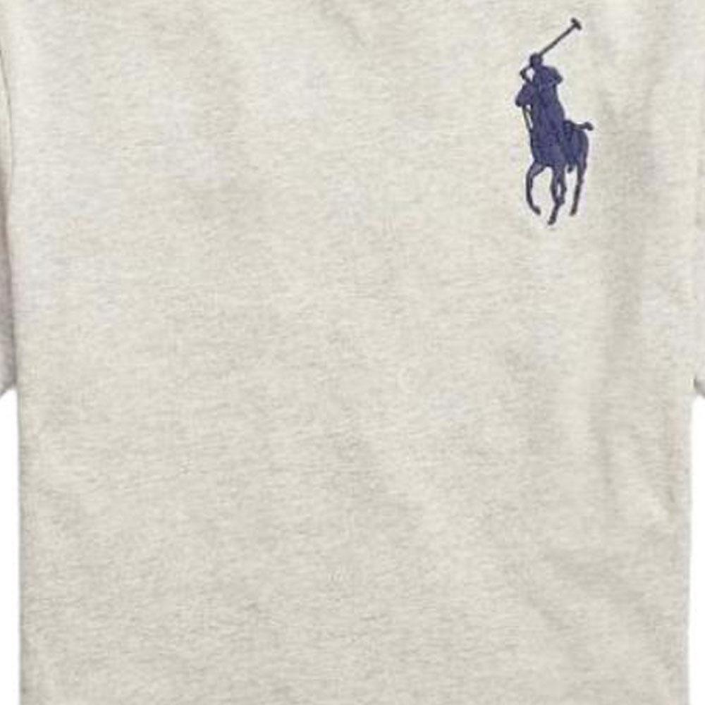 Polo Ralph Lauren FW24 Crew Neck Big Pony Logo T-Shirt Men T-Shirts Oatmeal 710697554-044