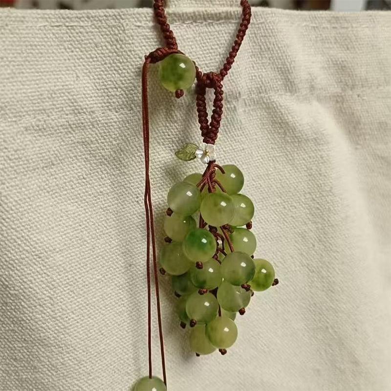 Grape Pendant Lily Of The Valley Diy Craft Kit Fresh And Cute Phone Charm Bag Charm Creative Keychain